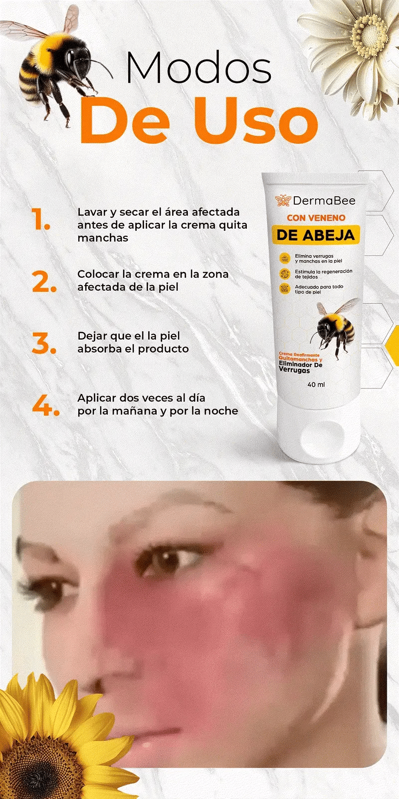 DERMABEE® Clinical – Crema tópica a base de veneno de abeja 100% natural.
